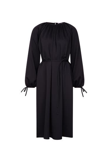 SEIDENSTICKER - Casual-Kleid Uni Schwarz