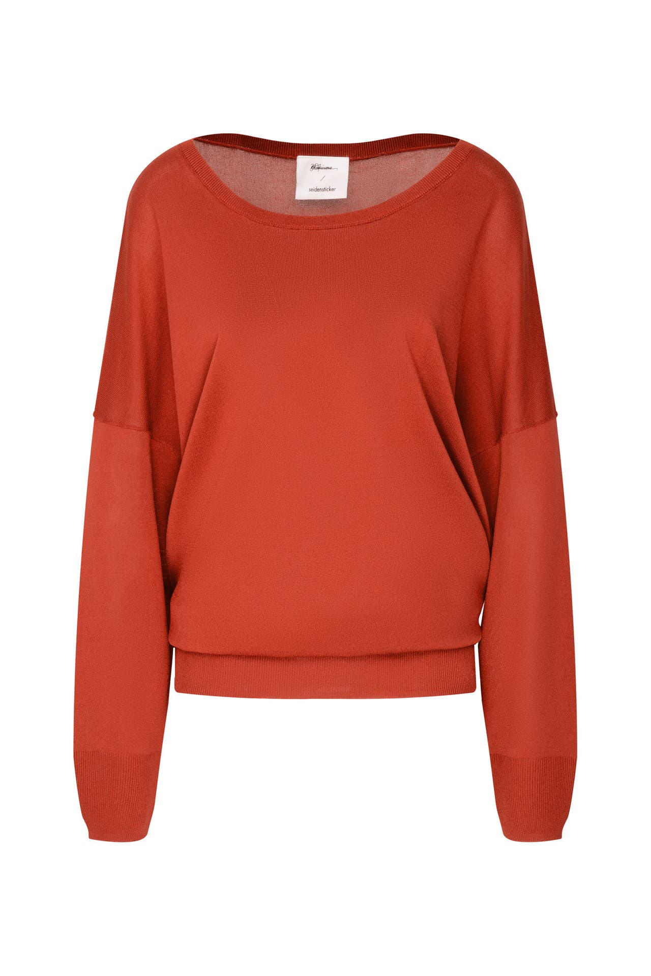 SEIDENSTICKER Pullover Schwarze Rose Orange, Bild 1