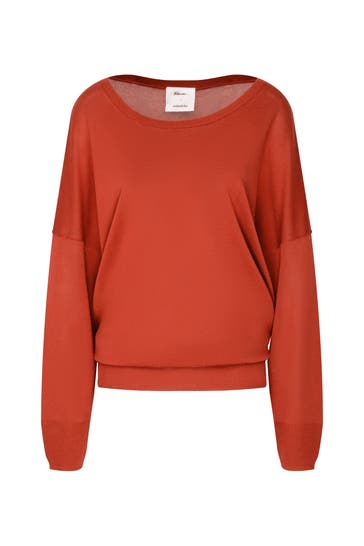 SEIDENSTICKER Pullover Schwarze Rose Orange