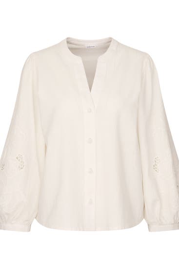 SEIDENSTICKER - Business-Bluse Uni Ecru