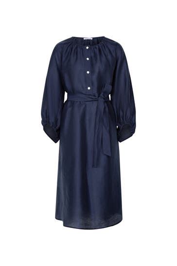 SEIDENSTICKER Casual-Kleid Uni Dunkelblau