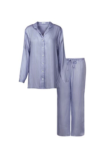 SEIDENSTICKER - Pyjama Gestreift Dunkelblau