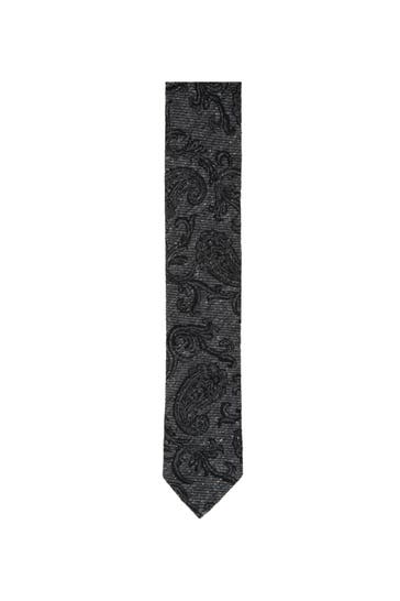 SEIDENSTICKER Krawatten & Fliegen Paisley Schwarz