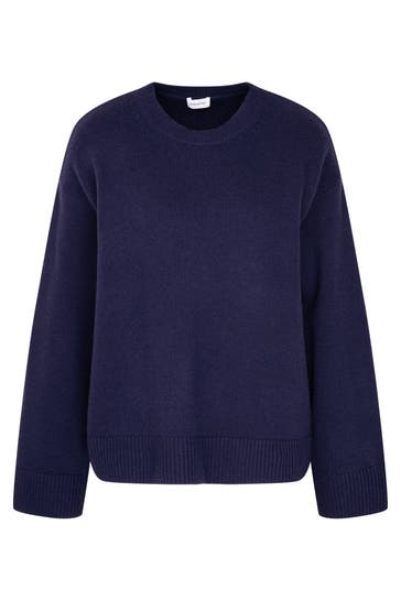 SEIDENSTICKER Pullover Uni Dunkelblau