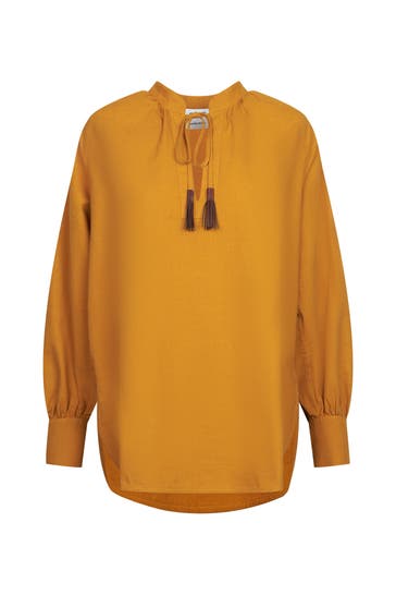 SEIDENSTICKER Business-Bluse Uni Orange