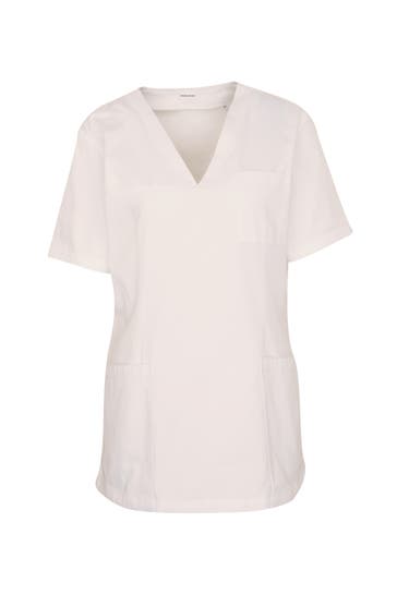 SEIDENSTICKER Kurzarmhemd Uni Weiß Regular Fit