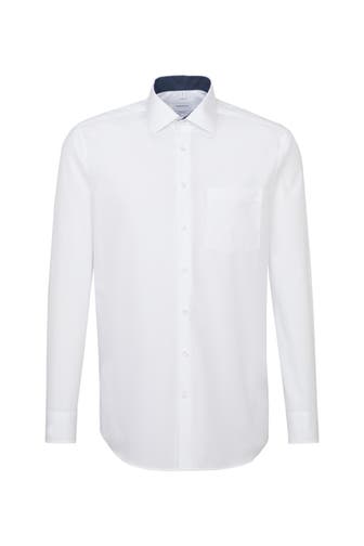 SEIDENSTICKER Business-Hemd Uni Weiß Regular Fit