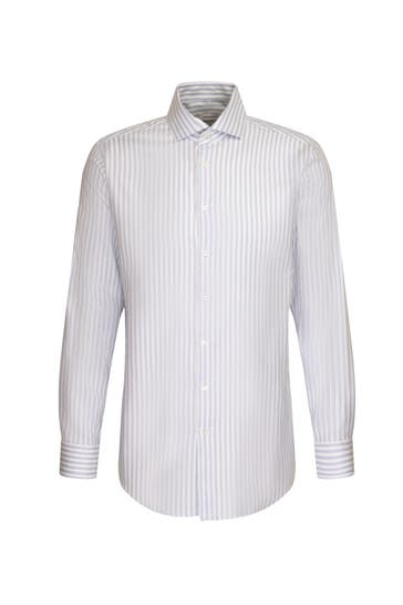 SEIDENSTICKER Business-Hemd Streifen Hellblau Regular Fit