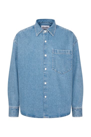 SEIDENSTICKER Fashion-Hemd Denim