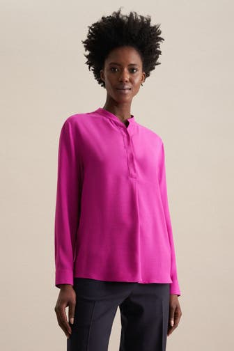 SEIDENSTICKER Business-Bluse Uni Lila
