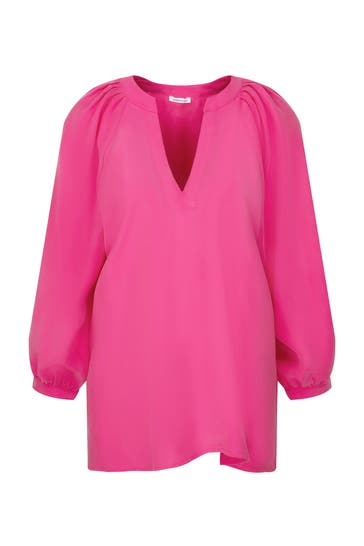 SEIDENSTICKER Business-Bluse Uni Rot