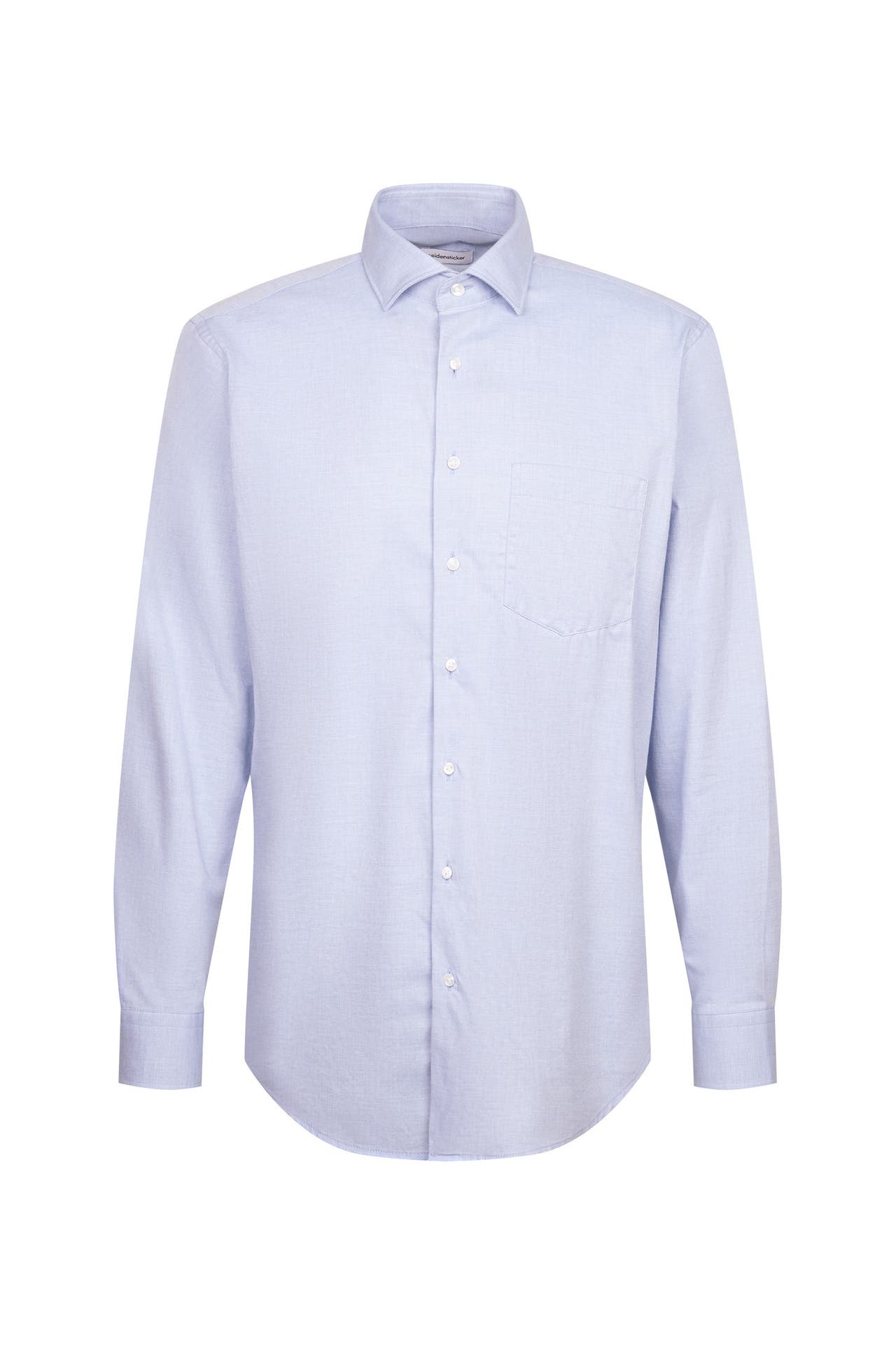 SEIDENSTICKER Business-Hemd Uni Mittelblau Regular Fit, Bild 1