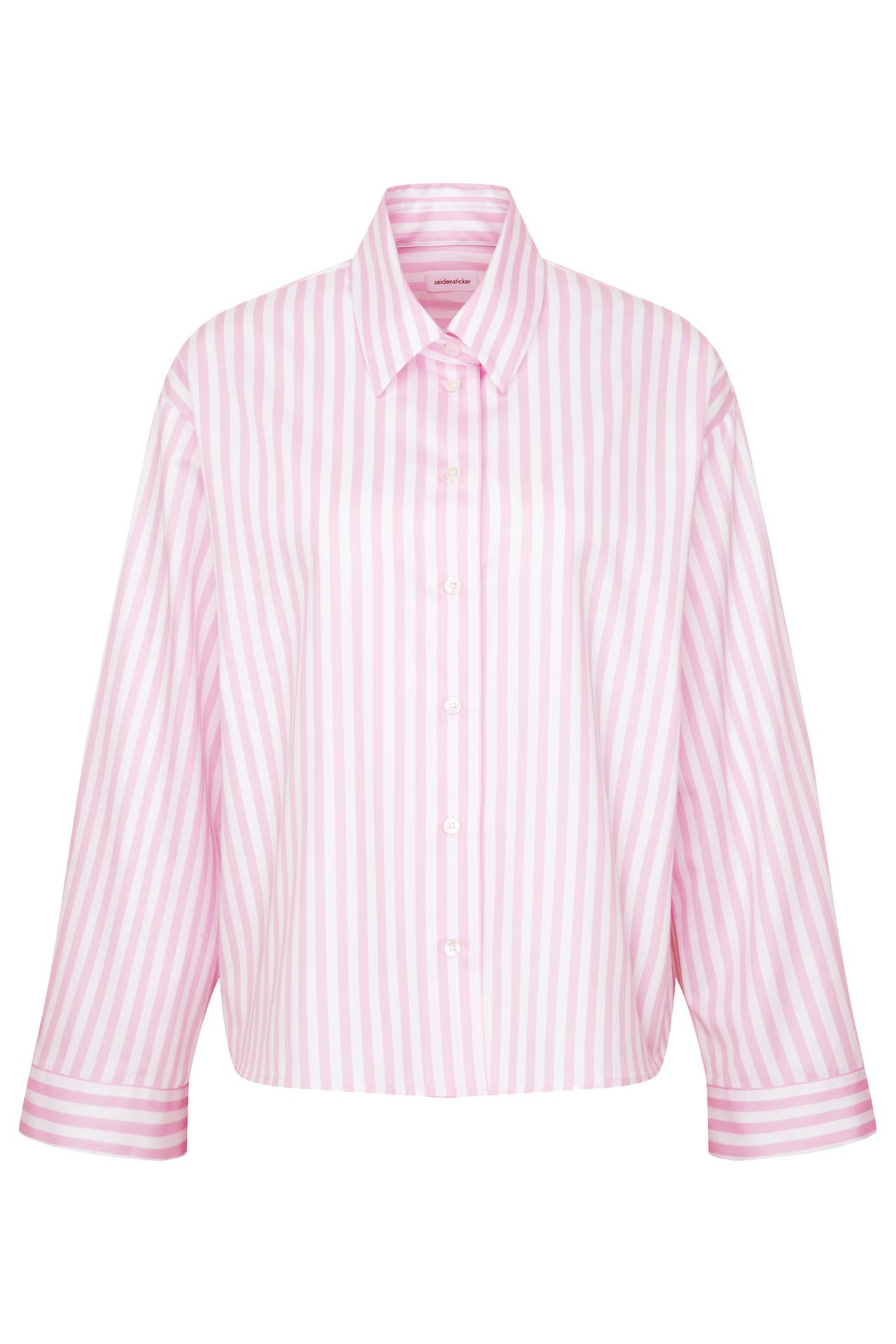 SEIDENSTICKER Business-Bluse Gestreift Rosa, Bild 1