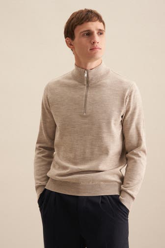 SEIDENSTICKER Pullover Uni Beige