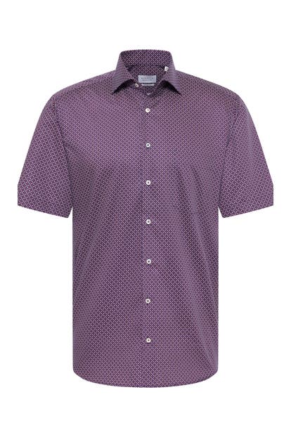 ETERNA Kurzarmhemd - rot Modern Fit