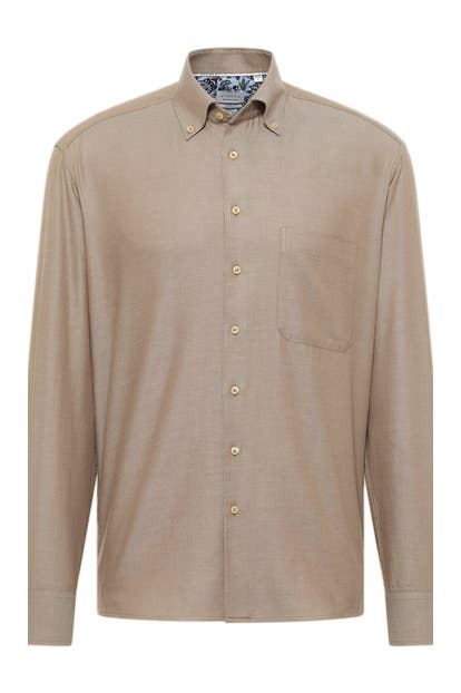 ETERNA Business-Hemd - taupe Loose Fit