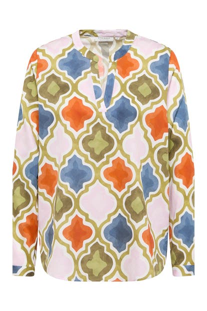 ETERNA Business-Bluse LOOSE FIT olive