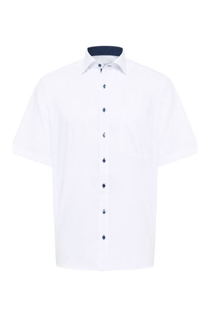 ETERNA Kurzarmhemd - weiß Loose Fit