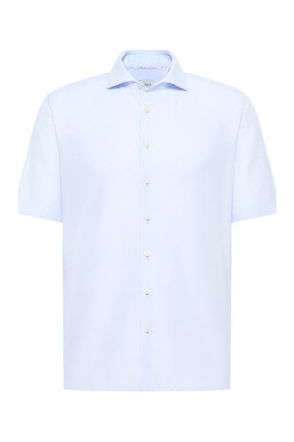 ETERNA Kurzarmhemd - pastellblau Modern Fit