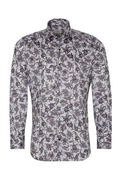 ETERNA Business-Hemd - grau Slim Fit