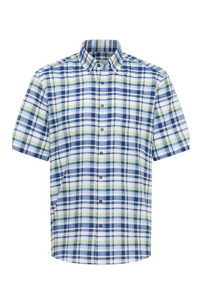 ETERNA Kurzarmhemd - grün Modern Fit