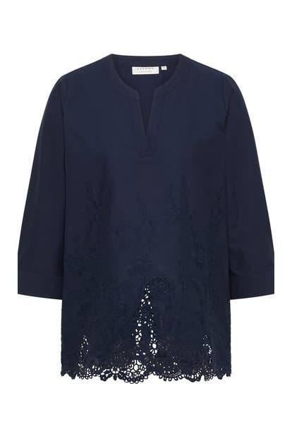 ETERNA Business-Bluse LOOSE FIT navy
