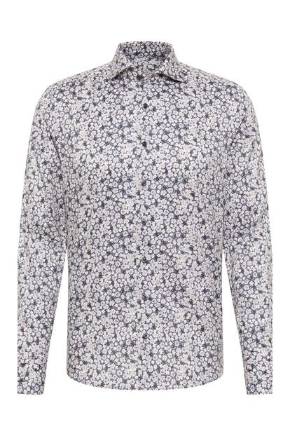 ETERNA Business-Hemd - grau Slim Fit