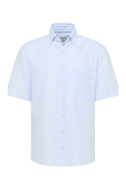 ETERNA Kurzarmhemd - pastellblau Loose Fit
