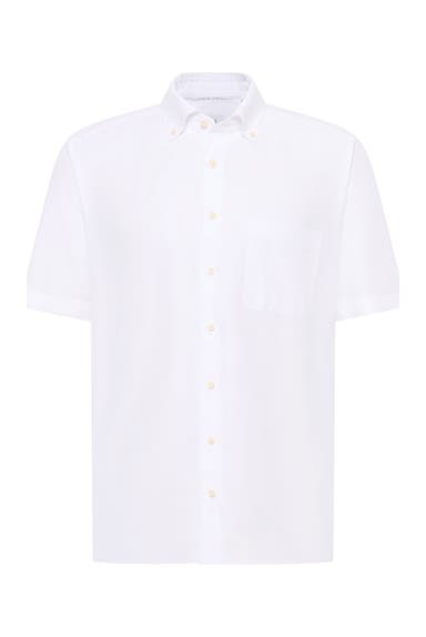 ETERNA Kurzarmhemd - weiß Loose Fit