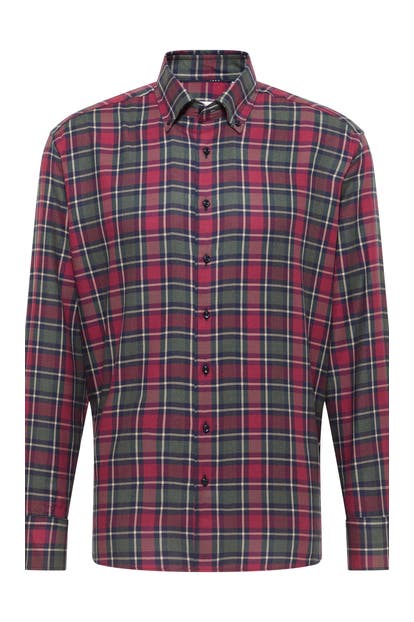 ETERNA Business-Hemd - weinrot Modern Fit