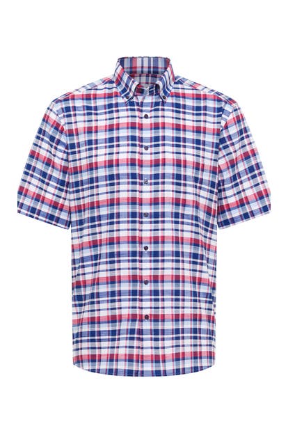 ETERNA Kurzarmhemd - rot Modern Fit