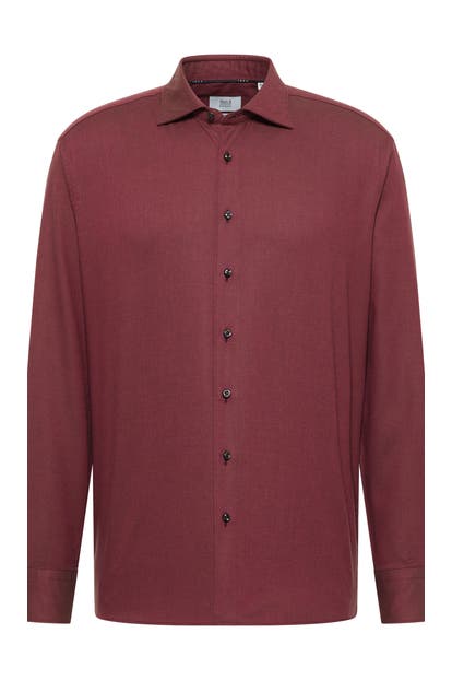 ETERNA Business-Hemd - weinrot Modern Fit