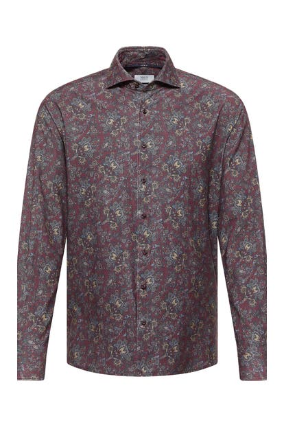 ETERNA Business-Hemd - weinrot Modern Fit