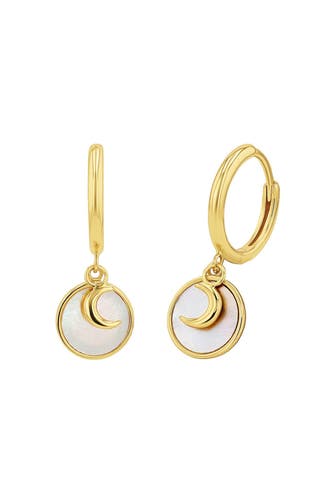 NOELANI Creolen für Damen, 925 Sterling Silber | Mond