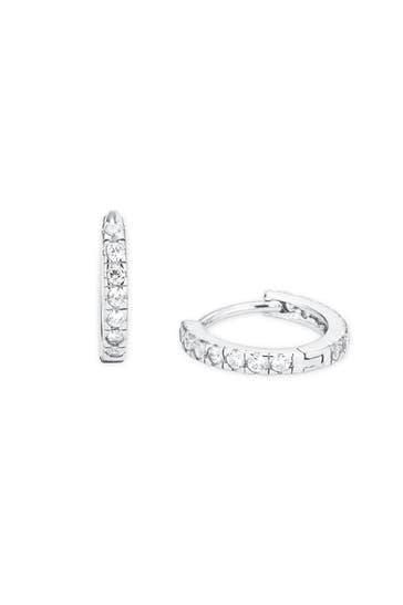 AMOR Creolen für Damen, 925 Sterling Silber, Zirkonia synth.