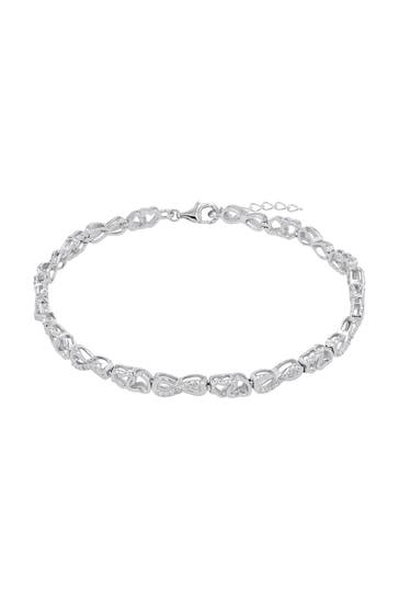 AMOR Armband für Damen, 925 Sterling Silber, Zirkonia synth. Silber