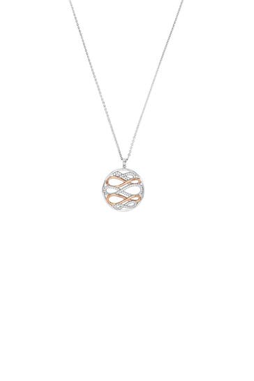 AMOR Kette für Damen, 925 Sterling Silber, Zirkonia synth. | Infinity Bicolor
