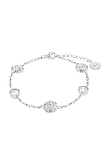 JOOP! Armband für Damen, 925 Sterling Silber, Zirkonia synth. | Kornblume Silber