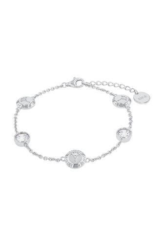 JOOP! Armband für Damen, 925 Sterling Silber, Zirkonia synth. | Kornblume Silber