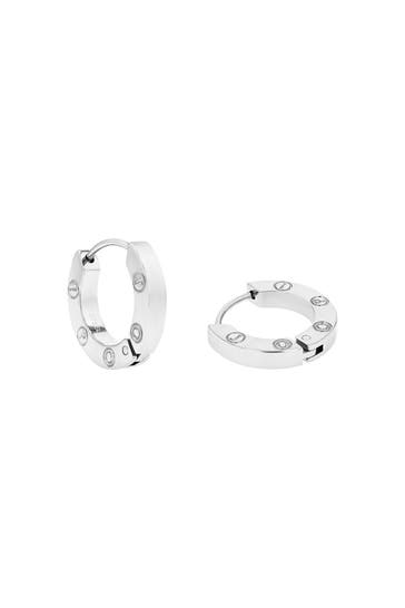 JOOP! Ohrringe für Damen, Edelstahl Silber