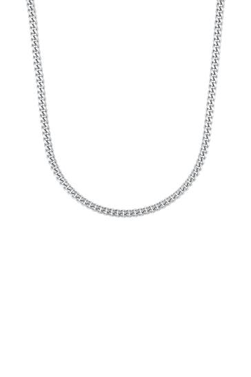 AMOR Kette Unisex, Edelstahl Silber