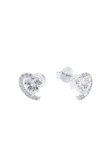 AMOR Ohrringe für Damen, 925 Sterling Silber, Zirkonia synth. Silber