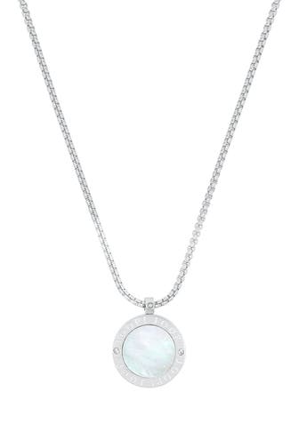 JOOP! Kette mit Anhänger für Damen, Edelstahl, Zirkonia synth.
