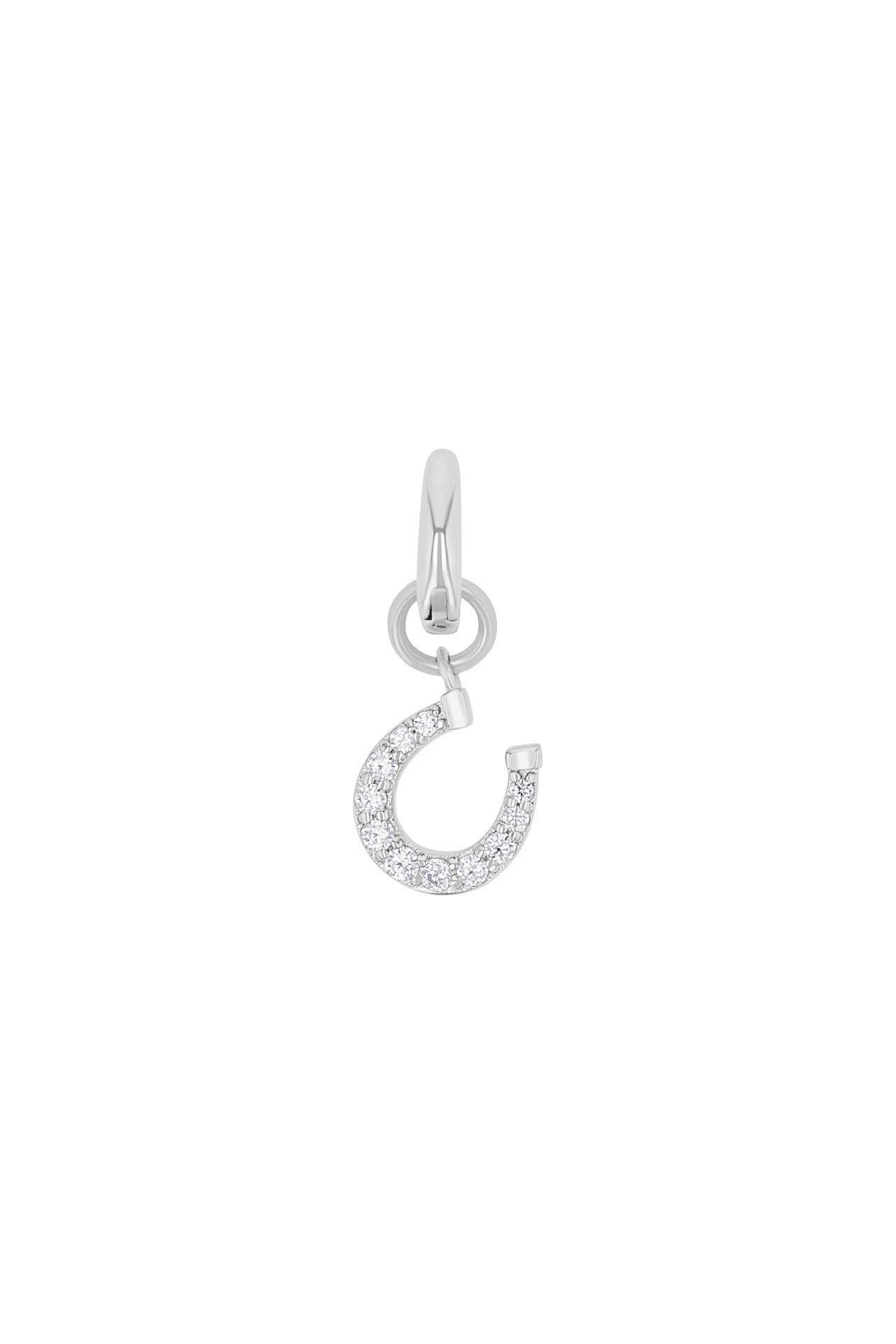 AMOR Charm für Damen, 925 Sterling Silber, Zirkonia synth. | Hufeisen, Bild 1