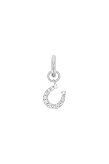AMOR Charm für Damen, 925 Sterling Silber, Zirkonia synth. | Hufeisen