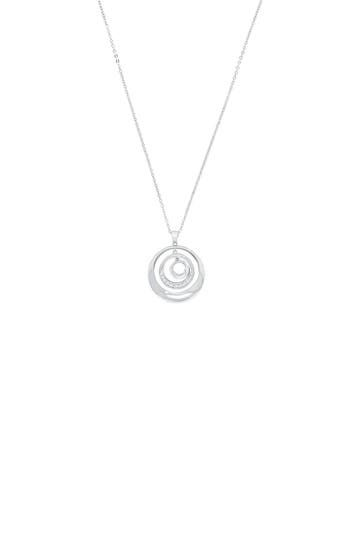 AMOR Kette mit Anhänger für Damen, 925 Sterling Silber, Zirkonia synth.