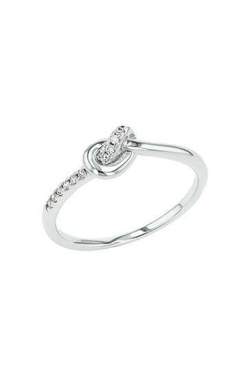 AMOR Ring für Damen, 925 Sterling Silber, Zirkonia synth.