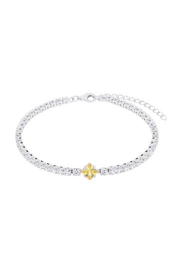 AMOR Armband für Damen, 925 Sterling Silber, Zirkonia synth. Silber