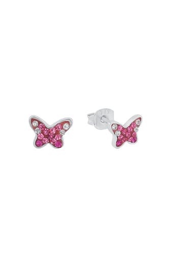 PRINZESSIN LILLIFEE Ohrstecker für Mädchen, 925 Sterling Silber, Preciosa | Schmetterling