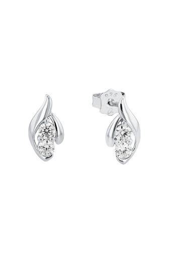 AMOR Ohrstecker für Damen, 925 Sterling Silber, Zirkonia synth.